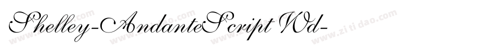 Shelley-AndanteScript Wd字体转换